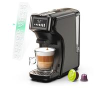Machine à café HiBREW H1B 6-en-1 600 ml indicateur LED pour capsules Kcup/Nes/DG/poudre d'espresso noir - Prise EU