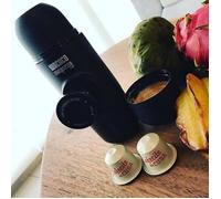 Machine à Café Manuelle - CADEAU MAESTRO - Minipresso - Compatible Nespresso - Pression 19 bars - Noir