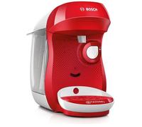 Machine à café multi-boissons - BOSCH TAS1006 - TASSIMO T10 HAPPY - Rouge et blanc - Arrêt automatique - T-Disc
