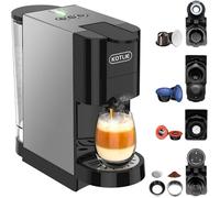 Machine à café multifonction - TURBIX - 5-en-1 - Compatible NES/DG, A Modo Mio, ESE - 19 bars - Réservoir 800 ml