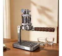 Machine à café pneumatique, 1 à 16 bar manuelle à pression variable, porte-filtre de 58 mm, cavité transparente, sans préchauffage, pour la maison, le camping, le bureau