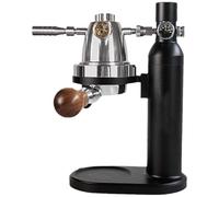 Machine à café pneumatique, cafetière manuelle à pression d'air en acier inoxydable de 58 mm, extraction rapide de 10 bars, manomètre et soupape de surpression, for brassage à domicile, camping