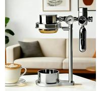 Machine à Café Pneumatique Portable Manuelle De 58 Mm Avec ManomèTre Et Soupape De DéCharge, Extraction Rapide, Robuste Et Durable, IdéAle Pour La Maison, Le Camping, Les Voyages Et Les HôTels