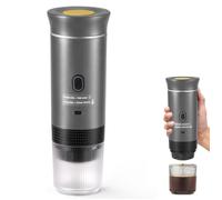 Machine À Café Portable 3 En 1 Compatible Capsules Et Café Moulu, Cafetière Expresso Nomade 60ml USB Rechargeable 12V Avec Batterie