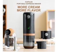 Machine à café portable - QINGQUE - Mini machine à café expresso - Acier inoxydable - 120ml - Rechargeable