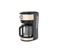 Machine à café Retro - Cafetière filtre - Avec filtre réutilisable - 10 tasses de café - Blanc