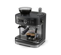 PHILIPS Barista Brew PSA3218/10 - Machine à espresso semi-automatique, 15 bar, moussage du lait à la main, moulin intégré, couleur noir