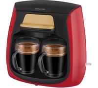 Machine à café - SENCOR - SCE 2101RD - 0,3 L - 500 W - 2 tasses incluses - Rouge