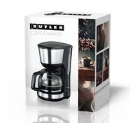 Machine à Café Soluble Style Américain 1000 W 10 Tasses Noir / Acier