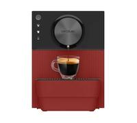 Cecotec Machine à Café Superautomatique Compacte Cremmaet Cube Rouge. 1350W, Professionnelle, Système de Pressage, Pré-Infusion, 19 Bars, Système Thermoblock, 5 Niveaux de Mouture, Contrôle Tactile