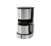 Clatronic KA 3805 Edelstahl-schwarz Cafetière acier inoxydable Nombre de tasse=10 verseuse thermofuge
