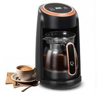 Machine À Café Turque Électrique 400 W, Cafetière Turque 300 Ml, Cafetière Sans Fil Amovible, Bouton en Un Clic, Revêtement Antiadhésif, Expérience Authentique, Versement Et Nettoyage Faciles
