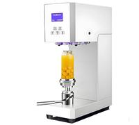 Machine à Capsuler Bouteilles Canettes+Scelleuse Commerciale Électrique+Compteur Intelligent & 5.5cm Diamètre+Scellage Précis+Aluminium/Plastique+Parfaite pour Magasins & Maison White