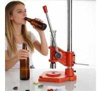Machine à capsuler manuelle pour bière avec bouchons de 26 mm, hauteur réglable, base antidérapante pour brassage maison