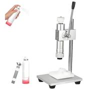 Machine à capsuler pour bouteilles de parfum, en acier inoxydable 304, réglable pour différentes tailles de bouchons, fonctionne avec des bouchons en verre, plastique et métal