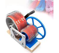 Machine à carder la laine, carde de tambour à manivelle pour fibres de laine, outil de bricolage idéal pour peigner et filer la laine dans les projets de carmage