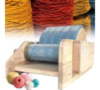 Machine à carder manuelle de laine avec rouleaux et roulements en nylon pour le traitement de la fibre