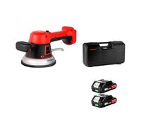 Machine à carrela 200 kg 6 vitesses, vibrateur de carrela, ventouse, vibrateur de sol automatique, outil électrique de nivellement for batterie 18 V,Construction robuste(2 Battery Set)