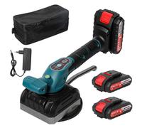 Machine à carrelage 200KG, vibrateur, ventouse, 6 vitesses, outil électrique de nivellement pour batterie 18V 2 Battery EU Plug