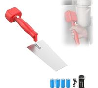 Machine À Carrelage Électrique Sans Fil, Niveleur De Carrelage Automatique Portatif À 3 Vitesses Avec 4 Piles, Plâtriers Amovibles En Acier Inoxydable For La Finition Du Rendu D'écrémage