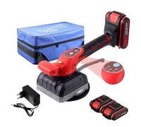 Machine à carreler, 21V Vibrateur électrique de Carrelage avec Ventouses, Niveleur de sol Rechargeable à 5 vitesses, pour le carrelage mural et les carreaux de céramique (2 pile)