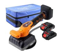 Machine à Carreler Machine À Carrelage Automatique Rechargeable 48VF, 7 Vitesses, Niveleur De Bulles, Outil Pose Briques Forte Aspiration(2 battery)