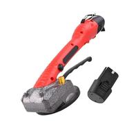 Machine à Carreler Machine À Carrelage Sans Fil Li-ion, Outil De Pose Mural Intelligent, Vibrant Avec Ventouse 100x100mm Et 1/2 Pièces Pâte Forte Aspiration(1 Battery Red)