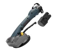 Machine à Carreler Machine À Carrelage Sans Fil Li-ion, Outil De Pose Mural Intelligent, Vibrant Avec Ventouse 100x100mm Et 1/2 Pièces Pâte Forte Aspiration(2 Battery Blue)