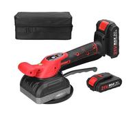 Machine à Carreler Machine Électrique À Carrelage 21V, Outil De Pose Mural, Vibrant, Outils Utilitaires Décoration La Maison Avec Ventouse Élargie Forte Aspiration(2pcs batteries)