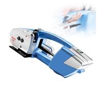 Machine À Cercler Automatique, Outil De Cerclage Électrique, Largeur Du Feuillard De Cerclage 13-16 Mm, Épaisseur Du Feuillard De Cerclage 0,5-1,2 Mm, Force De Tension Jusqu'à 2800 N, Avec Batterie Am