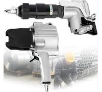 Machine à cercler pneumatique en acier, force de tension de 8500 N, outil de tension et de coupe-scellage pour feuillard métallique de largeur 0,75 po/0,98 po/1,26 po(25mm/0.98in)