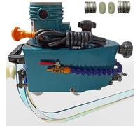 Machine à Chanfreiner et Polir Le Verre Électrique 800W - Chanfreinage Professionnel & DIY pour Plateaux de Table, Portes de Douche, Étagères, Miroirs,Blue