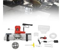 Machine à chanfreiner les carreaux à 45 degrés, coupeuse humide for carreaux de porcelaine et de céramique, outil de coupe biseauté sans poussière avec 2 lames de scie