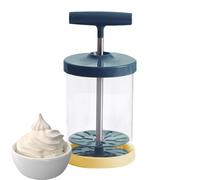 Machine À Chantilly Manuelle - Mousseur À Crème Manuel Pour Crème Fouettée Fraîche, Desserts Et Café | Ustensile De Cuisine En Plastique Ou En Acier Inoxydable Pour Des Résultats Crémeux Sans É