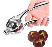 Machine À Châtaigne Ouverte, Pince A Chataigne Outil De Couteau De Châtaigne Ouverte En Alliage D'aluminium Pince À Noix Portable Ouvre-Châtaignes Multifonctionnelle