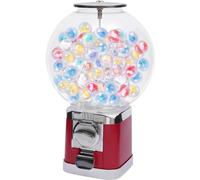 Machine à Chewing-Gum, 500 Boules Ou Bonbons D’Un Diamètre De 1,26 Pouce Grande Capacité, Distributeur De Bonbons De 18 Pouces pour Les Magasins De Détail, Les Parcs D’a, Red