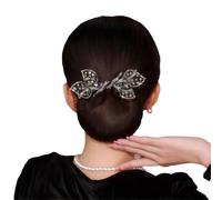 Machine à chignon floral à pois pour cheveux longs, antidérapant, rouleau à chignon pour cheveux longs, accessoire de cheveux pour femmes et filles