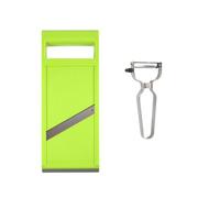 Machine à Chips de Légumes Portable, Mandoline Coupe-légumes, Trancheuse de Légume en Acier Inoxydable, Râpe Julienne pour Fines Lamelles, Julienne pour Fruits Pommes de Terre Carottes Oignons