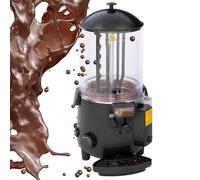 Machine à chocolat chaud commerciale 10 L, machine et distributeur de chocolat chaud 1000 W, réglage de la température 20-90 ℃ avec arrivée d'eau, acier inoxydable, tempéreuse à chocolat(Black)