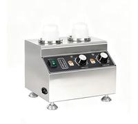 Machine à chocolat chaud et chauffe-sauce avec zones de chaleur réglables pour boissons riches et garnitures chaudes pour fêtes et rassemblements