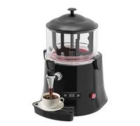 Machine à chocolat chaud professionnelle, distributeur de chocolat chaud de 5/10L avec robinet, contrôle de 30 à 90 °C, distributeur de boissons chaudes pour lait, lait de soja(Black,5L)