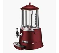 Machine à Chocolat Chaud Professionnelle Rouge - 5L ou 10L - Température Réglable 30 à 90°C, 400W - Mélangeur Intégré, Inox - Pour Cafés, Bars, Restauration (10 litres)