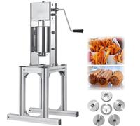 Machine à churro commerciale en acier inoxydable avec plusieurs buses pour une variété facile, idéale pour les restaurants, cafétérias, boulangeries et usage domestique