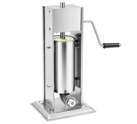 Machine à churro en acier inoxydable avec 6 buses extrudeuse manuelle 5 l | Poignée de réglage à deux vitesses et moules interchangeables pour faire des churros traditionnels et creux à la maison