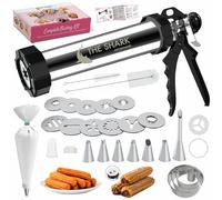 Machine à churro Maker - Grand et durable en acier inoxydable 304 - Pistolet à churro avec disque à churro creux - Ensemble complet de machine à churros - Churreras para Churros - Maquina para hacer