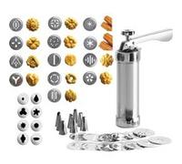 Machine A Churros De Luxe Pro Decoration Biscuit 13 Disques 8 Douilles Cuisine Multicolore G