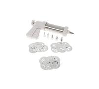 Ibili Machine à churros Décorateur de biscuits – 20 disques, 6 douilles, Inox 23,5 x 14,5 cm