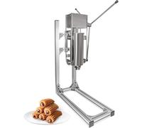 Machine à churros latine, 3L 5L 7L, en acier inoxydable, avec 6 buses, support de travail en forme de L, pour une utilisation professionnelle ou domestique,3L