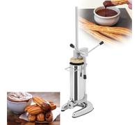 Machine à Churros Latine, Machine à Churros Espagnole Commerciale En Acier Inoxydable De 3 L Avec 5 Buses, Machine à Churros Manuelle pour Beignets pour Restaurants à Domicile,3L