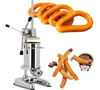 Machine À Churros Manuelle 2 Litres, Presse À Pâte Avec 5 Embouts, Presse À Churros Professionnelle Pour Boulangerie Et Restauration (3L)